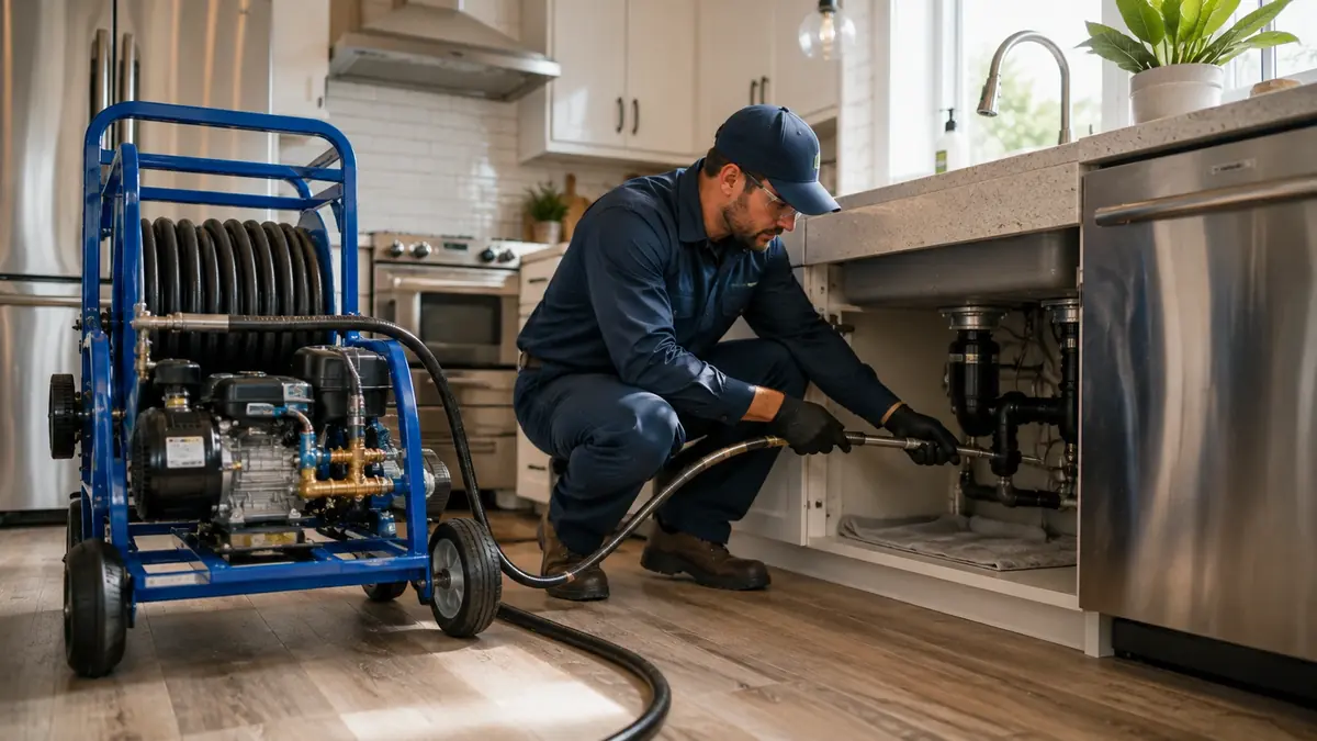 Kitchen Drain Hydro Jetting in Mc Farland