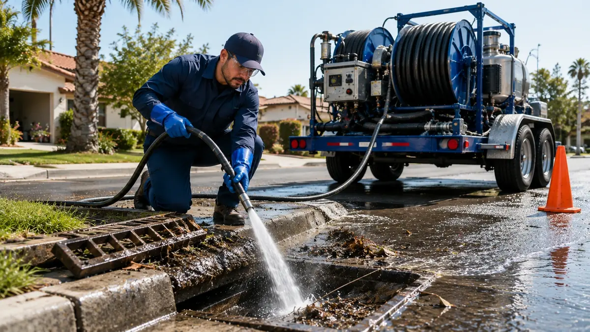 Storm Drain Hydro Jet Cleaning in Mc Farland